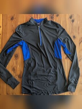 long tall sally Black and Royal Blue Active Top